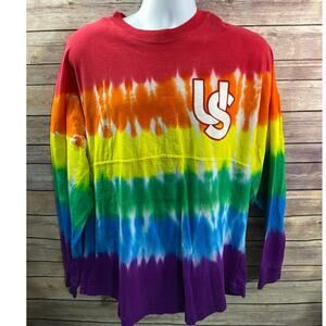 Universal Studios Marvel Tie Dye Long Sleeve Love is Universal T Shirt Sz Large